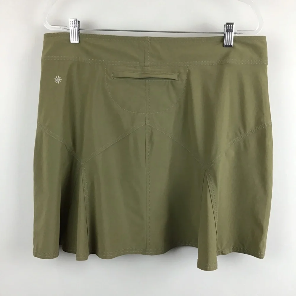 Athleta Olive Green Hiking Travel Skirt | 14